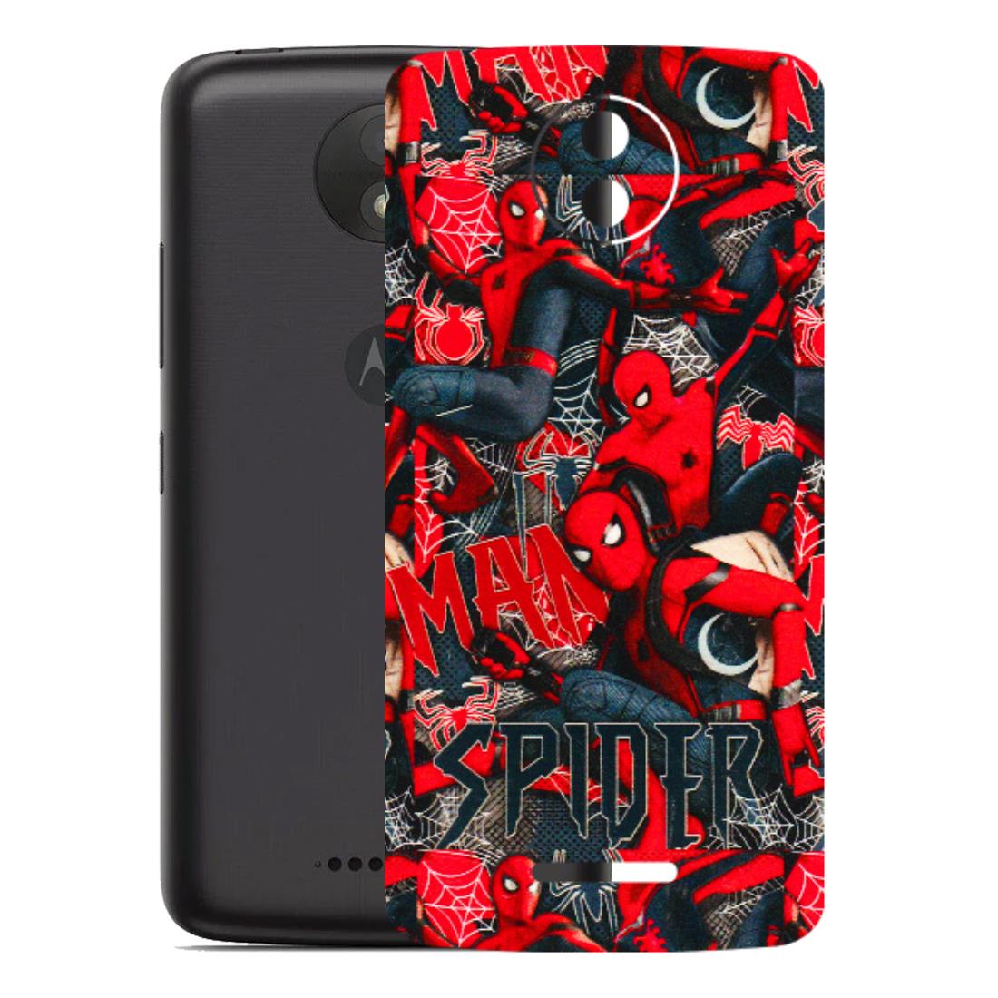 Motorola Phone Skins (All Models) - SpiderMan Cool - 3D Embossed Finish (L-188) Motorola Moto C Plus