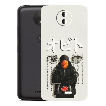 Motorola Phone Skins (All Models) - Obito Anime Eye - 3D Embossed Finish (L-19) Motorola Moto C Plus