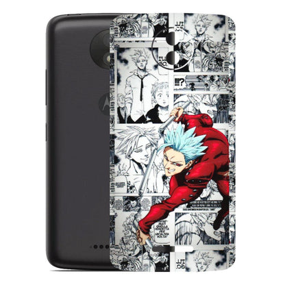 Motorola Phone Skins (All Models) - Anime Comic - 3D Embossed Finish (L-192) Motorola Moto C Plus