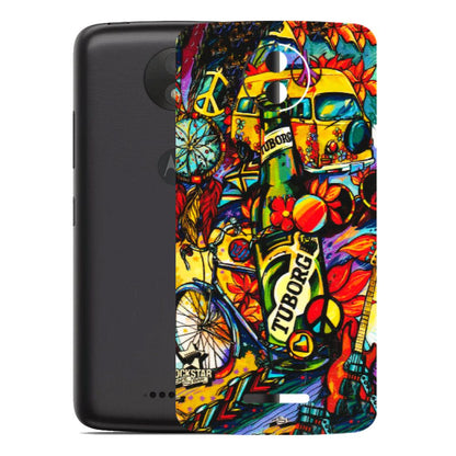 Motorola Phone Skins (All Models) - Cool Beer Bottle - 3D Embossed Finish (L-193) Motorola Moto C Plus