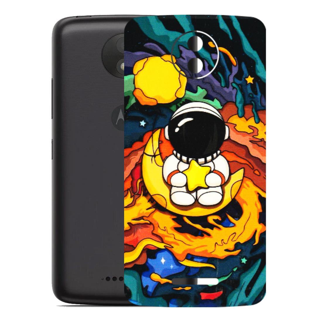 Motorola Phone Skins (All Models) - Baby Astronaut - 3D Embossed Finish (L-197) Motorola Moto C Plus