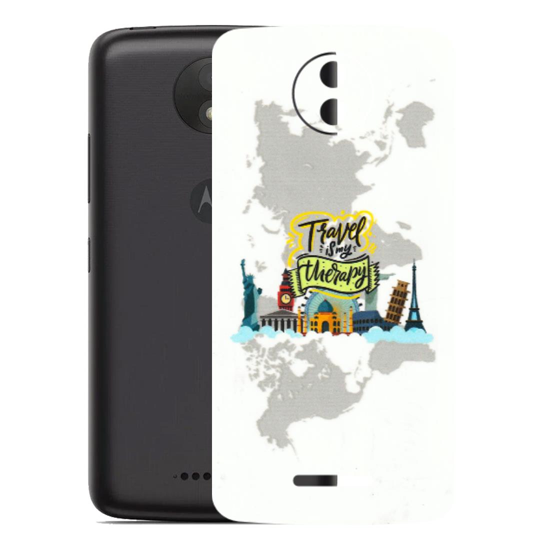 Motorola Phone Skins (All Models) - Travel Therapy - 3D Embossed Finish (L-199) Motorola Moto C Plus