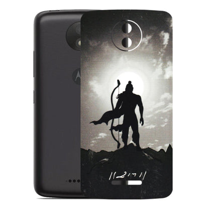 Motorola Phone Skins (All Models) - Jai Siya Ram - 3D Embossed Finish (L-200) Motorola Moto C Plus