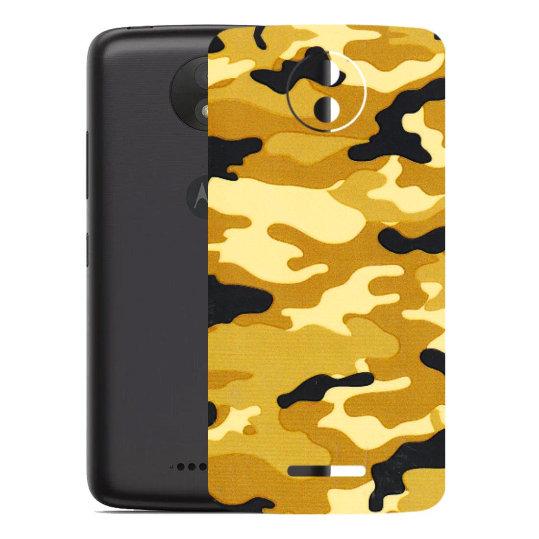Motorola Phone Skins (All Models) - Indian Camo - 3D Embossed Finish (L-228) Motorola Moto C Plus
