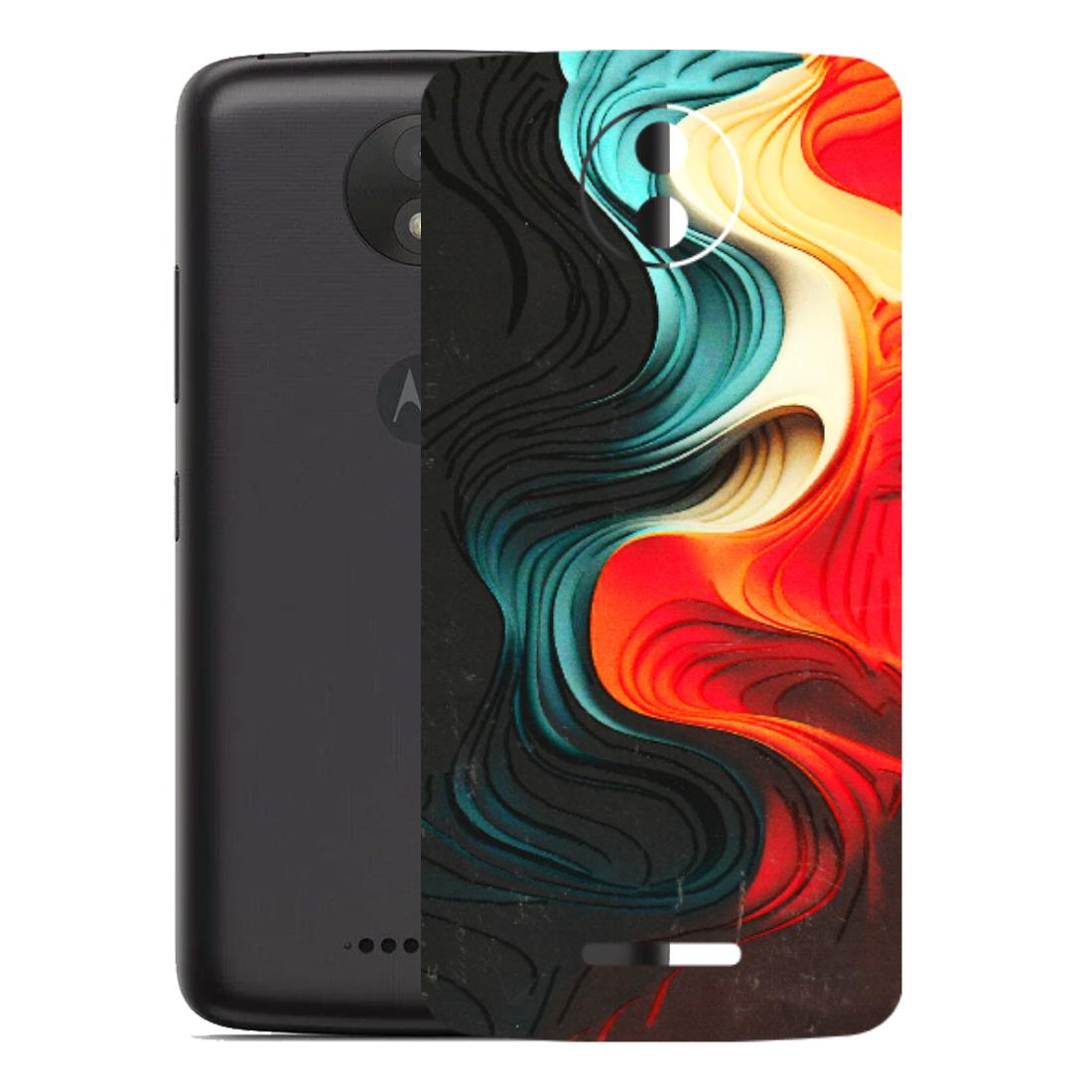 Motorola Phone Skins (All Models) - The Silky Swirl - 3D Embossed Finish (L-240) Motorola Moto C Plus