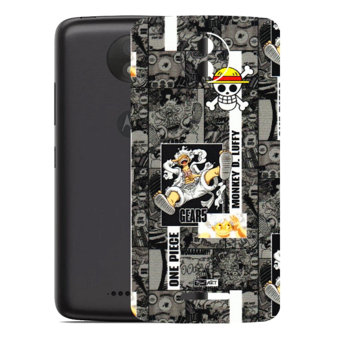 Motorola Phone Skins (All Models) - Cuffy Anime MonkeyCamic - 3D Embossed Finish (L-242) Motorola Moto C Plus