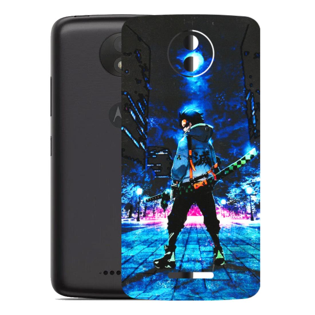Motorola Phone Skins (All Models) - Demon Slayer Sword - 3D Embossed Finish (L-247) Motorola Moto C Plus