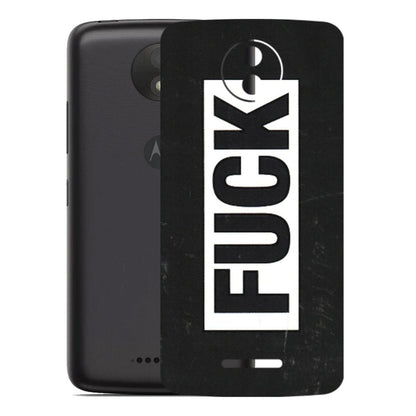 Motorola Phone Skins (All Models) - The F Word - 3D Embossed Finish (L-255) Motorola Moto C Plus