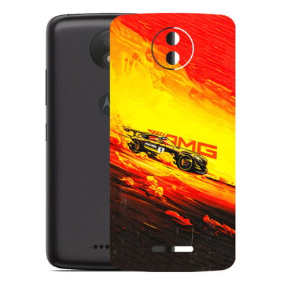 Motorola Phone Skins (All Models) - AMG Car Speed Cover - 3D Embossed Finish (L-256) Motorola Moto C Plus