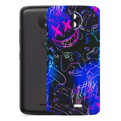 Motorola Phone Skins (All Models) - Gamers Paradise - 3D Embossed Finish (L-258) Motorola Moto C Plus