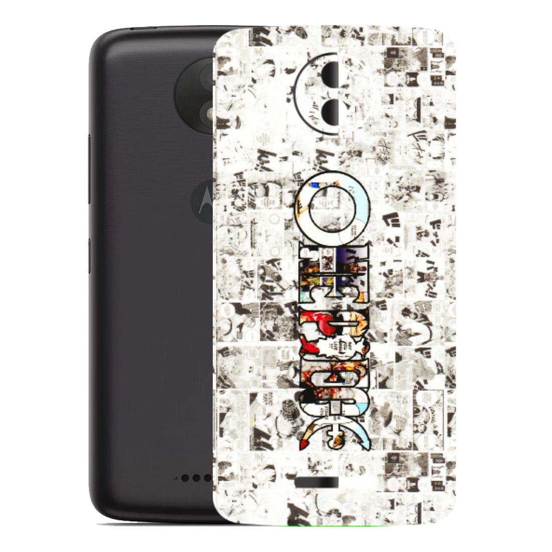 Motorola Phone Skins (All Models) - One Piece Manga - 3D Embossed Finish (L-26) Motorola Moto C Plus