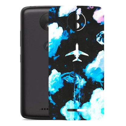 Motorola Phone Skins (All Models) - Travel In Airline - 3D Embossed Finish (L-264) Motorola Moto C Plus