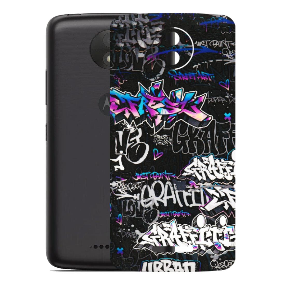 Motorola Phone Skins (All Models) - Graffiti Killer - 3D Embossed Finish (L-274) Motorola Moto C Plus