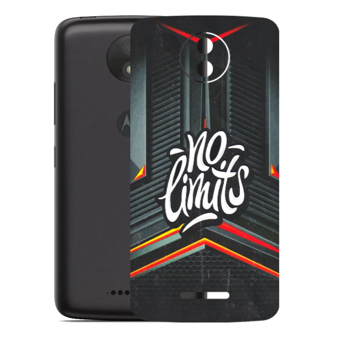 Motorola Phone Skins (All Models) - No Limits - 3D Embossed Finish (L-286) Motorola Moto C Plus