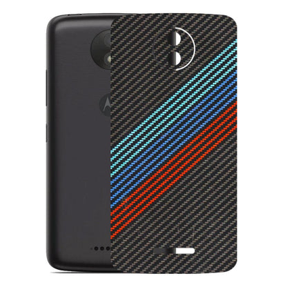Motorola Phone Skins (All Models) - Carbon BM - 3D Embossed Finish (L-302) Motorola Moto C Plus