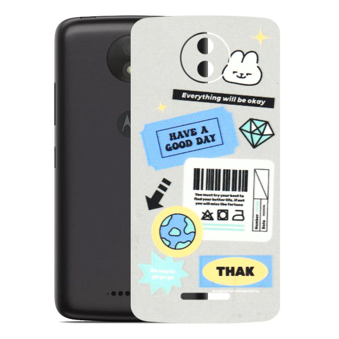 Motorola Phone Skins (All Models) - Will Be Okay Design - 3D Embossed Finish (L-316) Motorola Moto C Plus