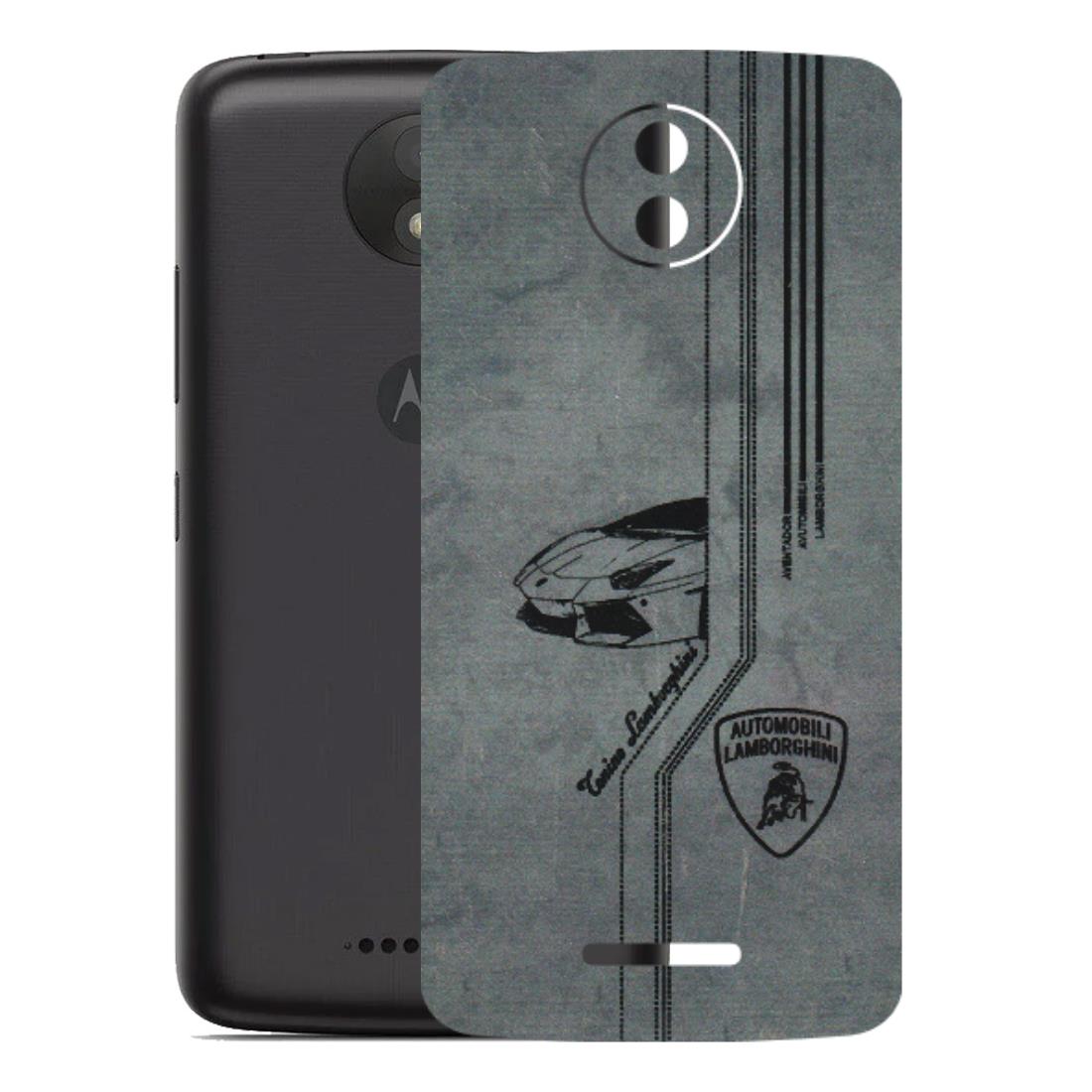 Motorola Phone Skins (All Models) - New Lamborgini Aventador - 3D Embossed Finish (L-321) Motorola Moto C Plus