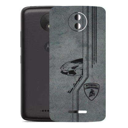 Motorola Phone Skins (All Models) - New Lamborgini Aventador - 3D Embossed Finish (L-321) Motorola Moto C Plus