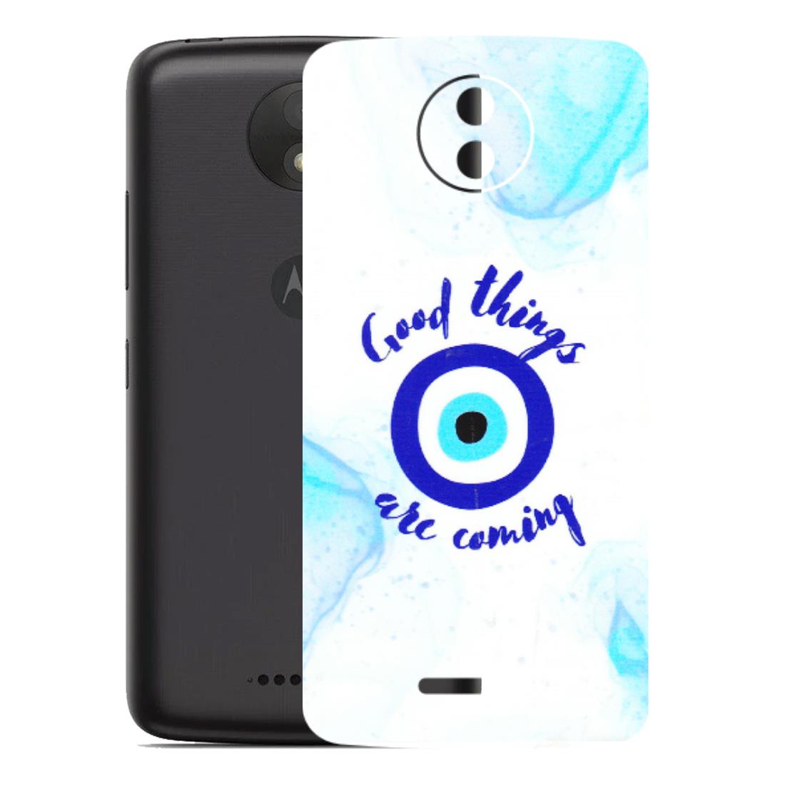 Motorola Phone Skins (All Models) - Evil Eye Good Things Are Coming - 3D Embossed Finish (L-322) Motorola Moto C Plus