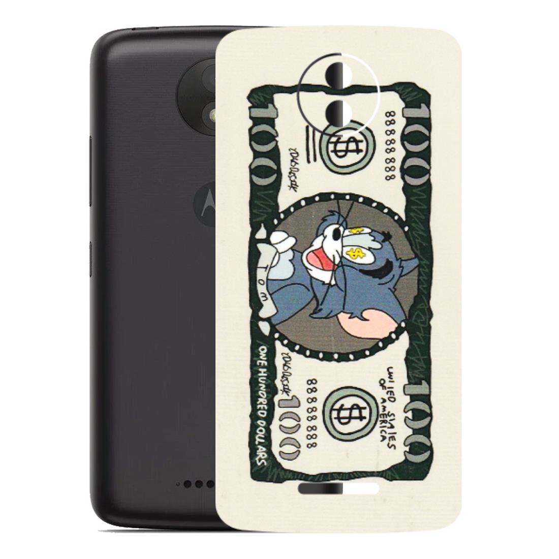 Motorola Phone Skins (All Models) - Tom Hundred Dollar - 3D Embossed Finish (L-324) Motorola Moto C Plus