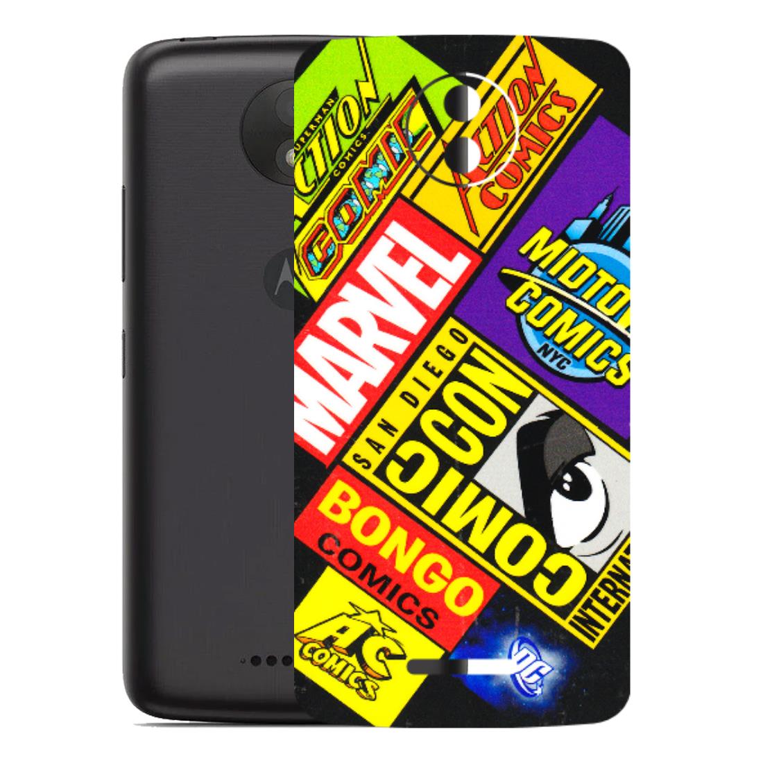 Motorola Phone Skins (All Models) - Bongo Comic Con - 3D Embossed Finish (L-325) Motorola Moto C Plus