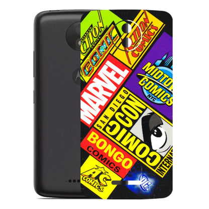 Motorola Phone Skins (All Models) - Bongo Comic Con - 3D Embossed Finish (L-325) Motorola Moto C Plus