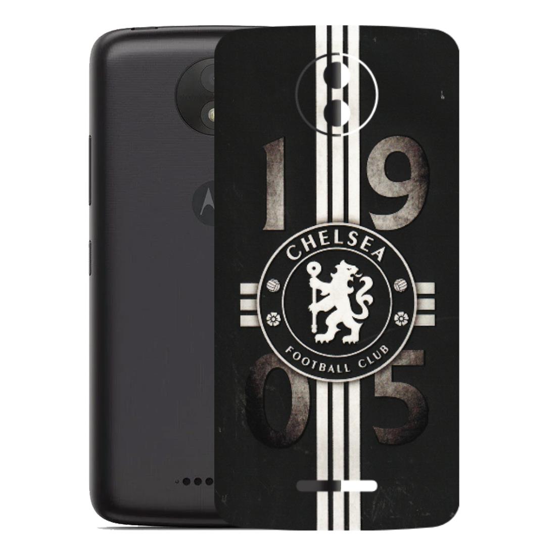 Motorola Phone Skins (All Models) - Chelsea Fan Club - 3D Embossed Finish (L-36) Motorola Moto C Plus