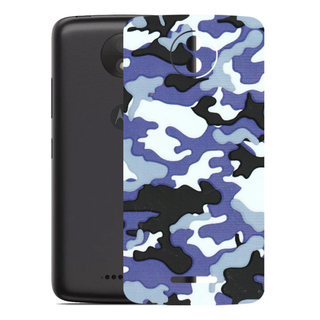 Motorola Phone Skins (All Models) - Powerfull Military Camoflauge - 3D Embossed Finish (L-49) Motorola Moto C Plus