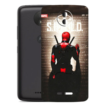 Motorola Phone Skins (All Models) - Deadpool - 3D Embossed Finish (L-56) Motorola Moto C Plus