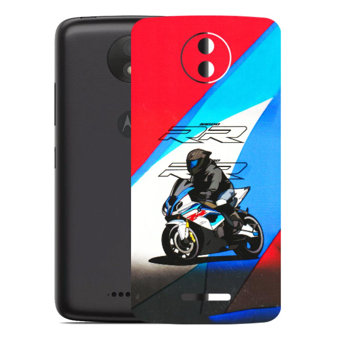 Motorola Phone Skins (All Models) - Bikers Love - 3D Embossed Finish (L-58) Motorola Moto C Plus