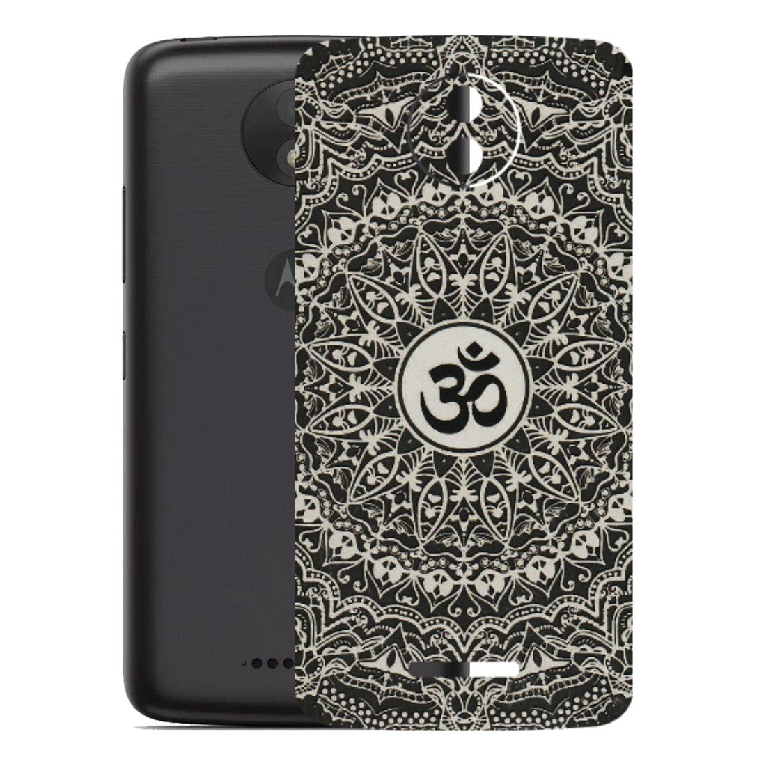 Motorola Phone Skins (All Models) - Aum Elegant Mandala - 3D Embossed Finish (L-62) Motorola Moto C Plus