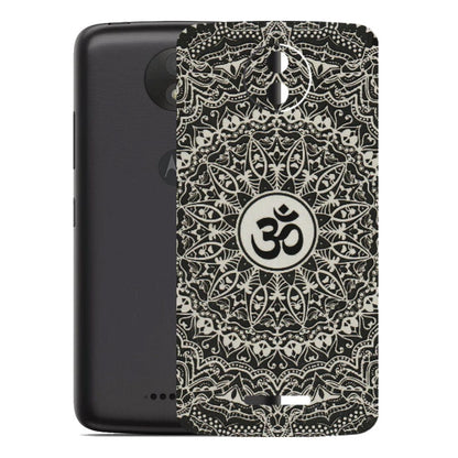 Motorola Phone Skins (All Models) - Aum Elegant Mandala - 3D Embossed Finish (L-62) Motorola Moto C Plus