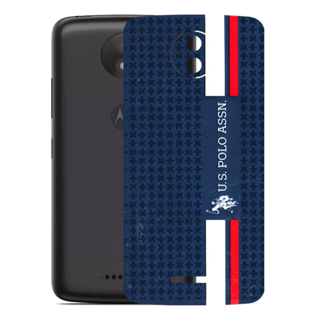 Motorola Phone Skins (All Models) - US POLO Designer Brand - 3D Embossed Finish (L-65) Motorola Moto C Plus