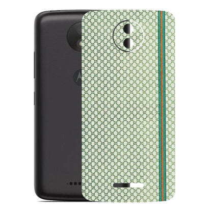 Motorola Phone Skins (All Models) - Gucci Fabric Pattern - 3D Embossed Finish (L-73) Motorola Moto C Plus