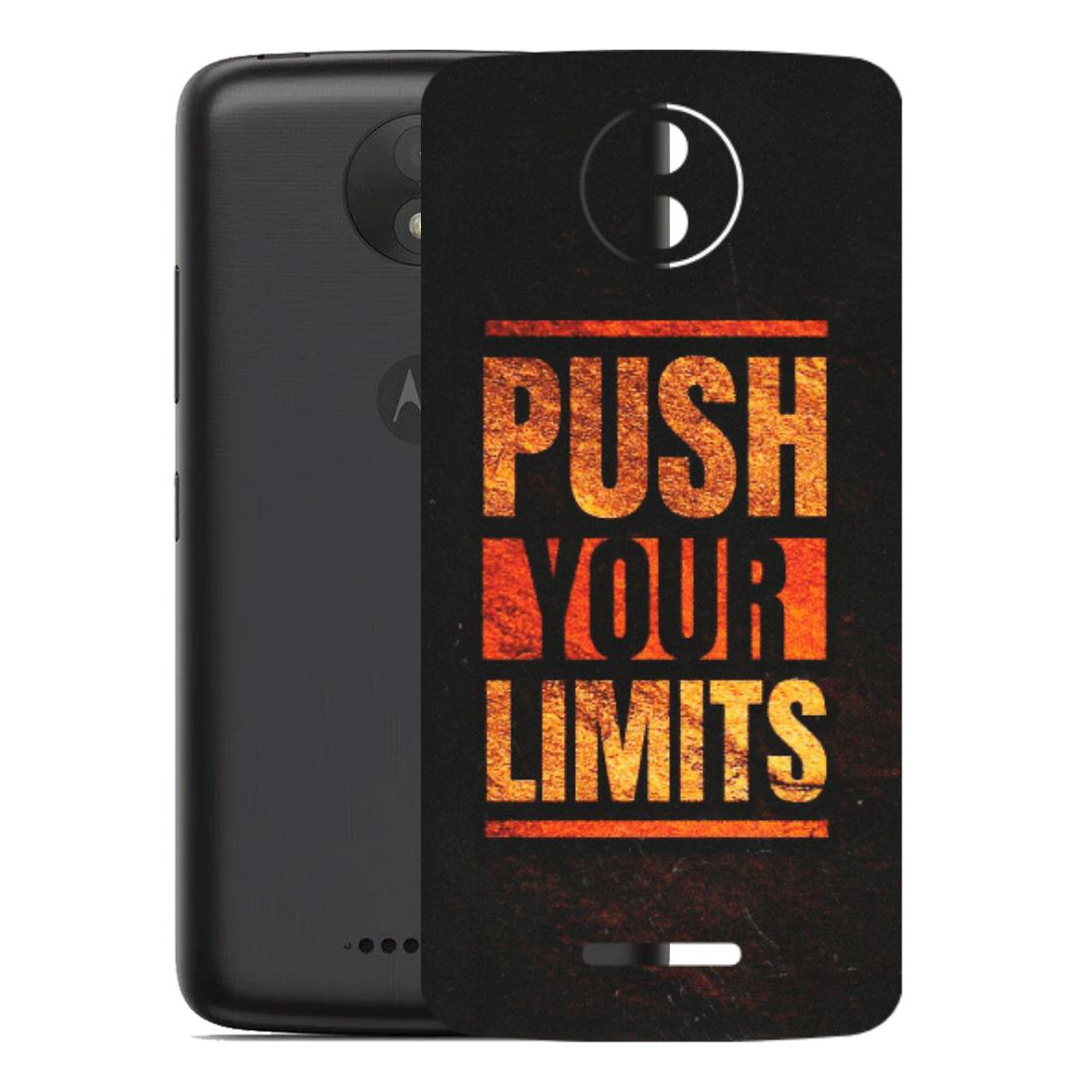 Motorola Phone Skins (All Models) - Push Your Limits - Matte Finish (M-118) Motorola Moto C Plus