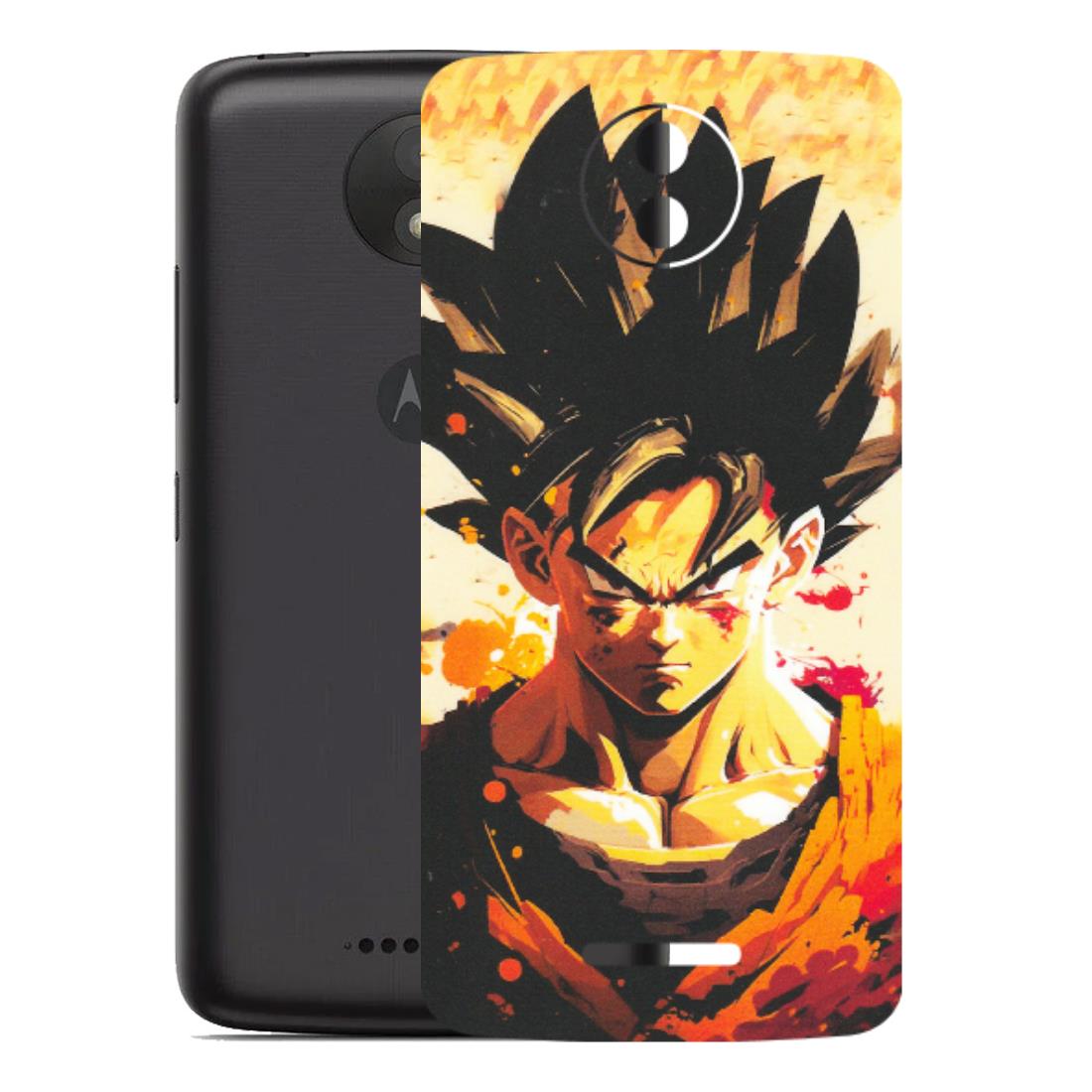 Motorola Phone Skins (All Models) - Angry Goku - Matte Finish (M-12) Motorola Moto C Plus