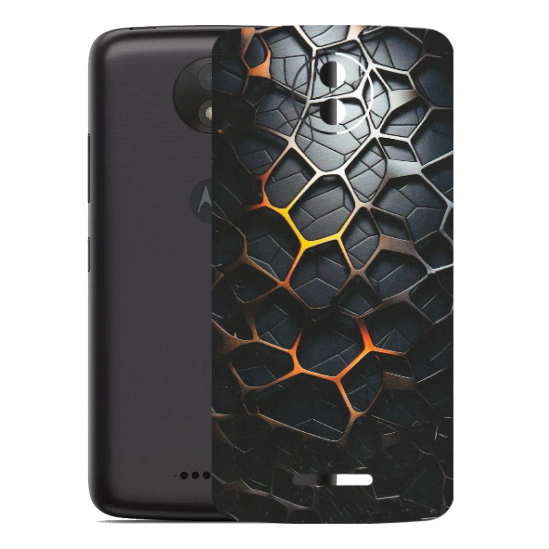 Motorola Phone Skins (All Models) - New Abstract Graphite Tiles - Matte Finish (M-130) Motorola Moto C Plus