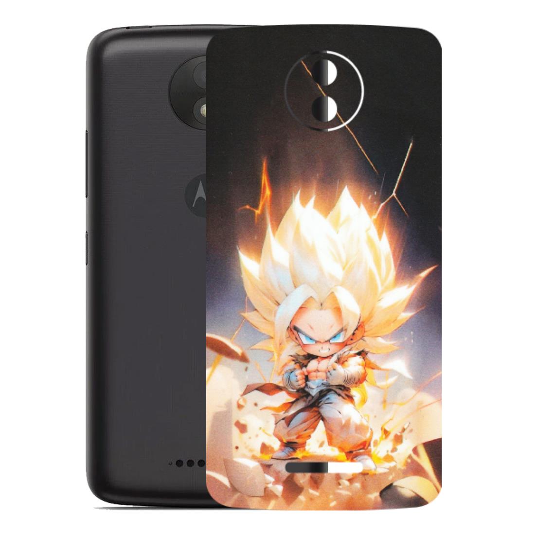 Motorola Phone Skins (All Models) - Goku Dragon Cute Anime - Matte Finish (M-131) Motorola Moto C Plus