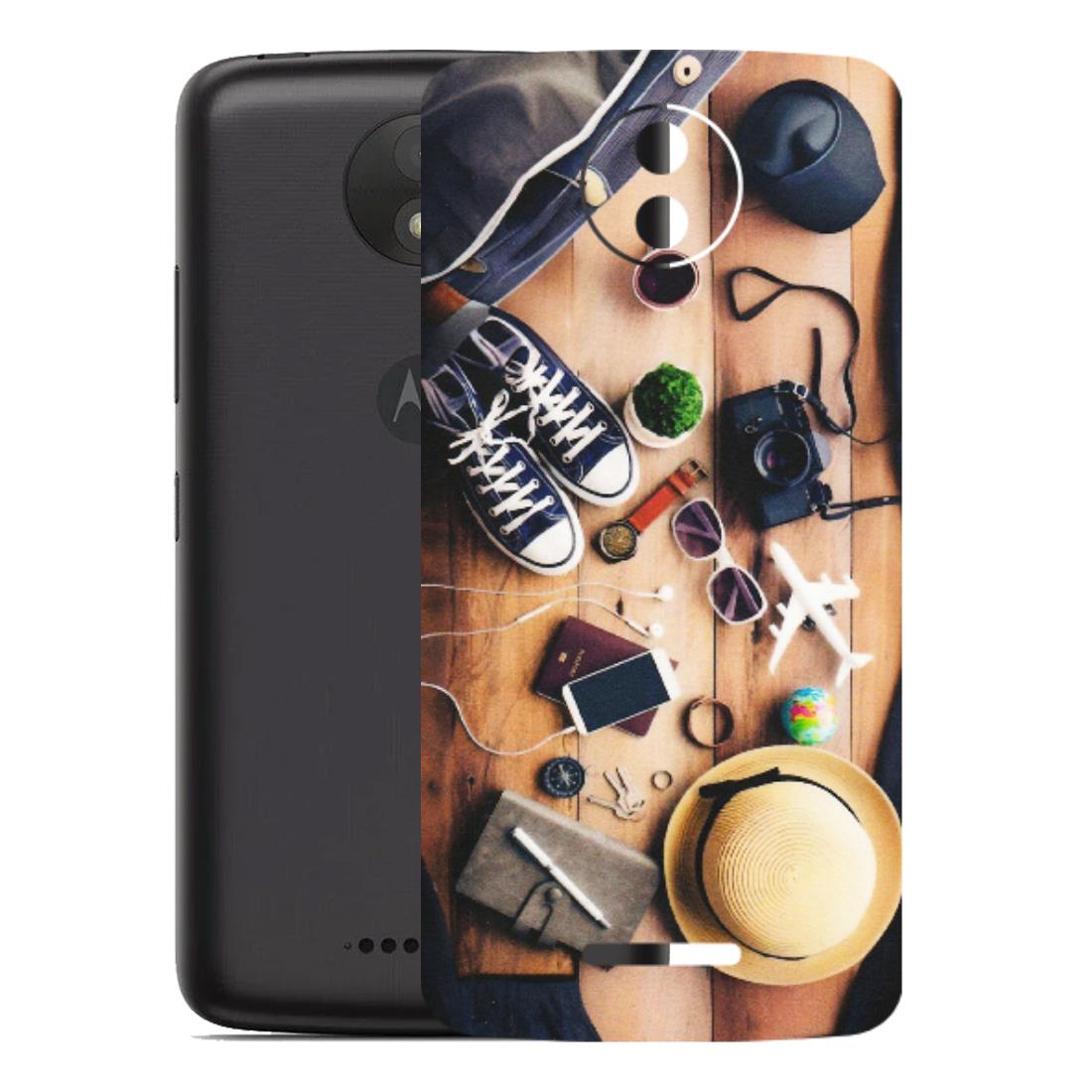 Motorola Phone Skins (All Models) - Travel Wanderlust - Matte Finish (M-133) Motorola Moto C Plus
