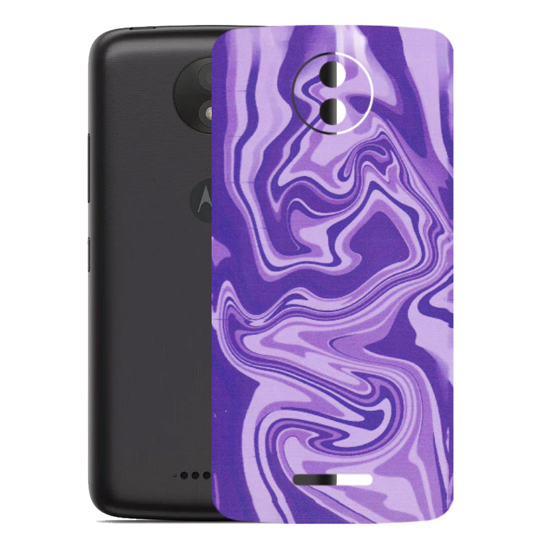 Motorola Phone Skins (All Models) - Hazy Purple Nights - Matte Finish (M-14) Motorola Moto C Plus