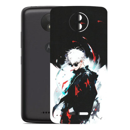 Motorola Phone Skins (All Models) - Gojo Powerful Charater Kaisen Anime - Matte Finish (M-144) Motorola Moto C Plus
