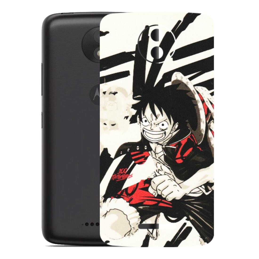 Motorola Phone Skins (All Models) - Monkey D.Luffy Manga Anime - Matte Finish (M-145) Motorola Moto C Plus