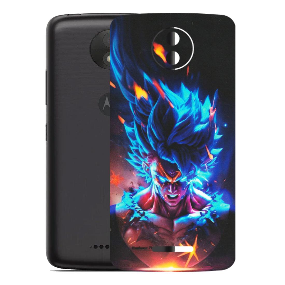 Motorola Phone Skins (All Models) - Angry Goku Dragon Ball Anime - Matte Finish (M-150) Motorola Moto C Plus