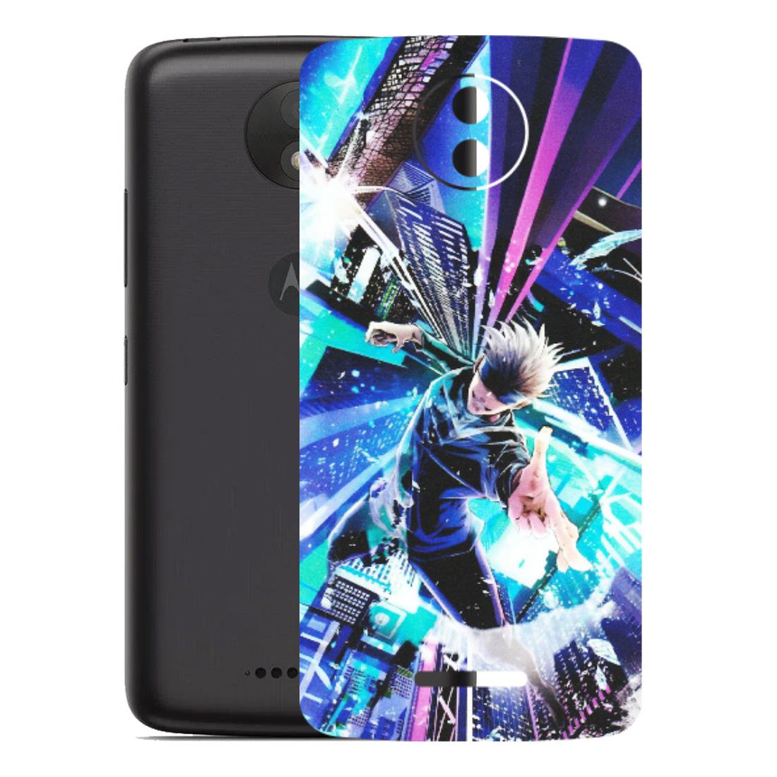Motorola Phone Skins (All Models) - Manga Action Jujustu Kaisen Anime - Matte Finish (M-155) Motorola Moto C Plus