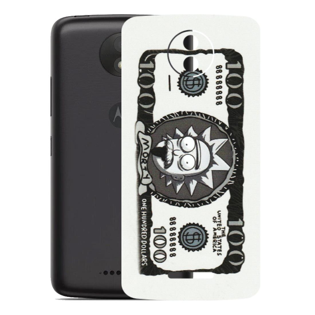 Motorola Phone Skins (All Models) - Rick And Morty Hundred Dollar Anime - Matte Finish (M-161) Motorola Moto C Plus