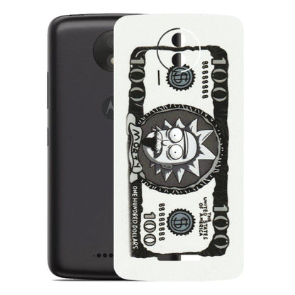 Motorola Phone Skins (All Models) - Rick And Morty Hundred Dollar Anime - Matte Finish (M-161) Motorola Moto C Plus
