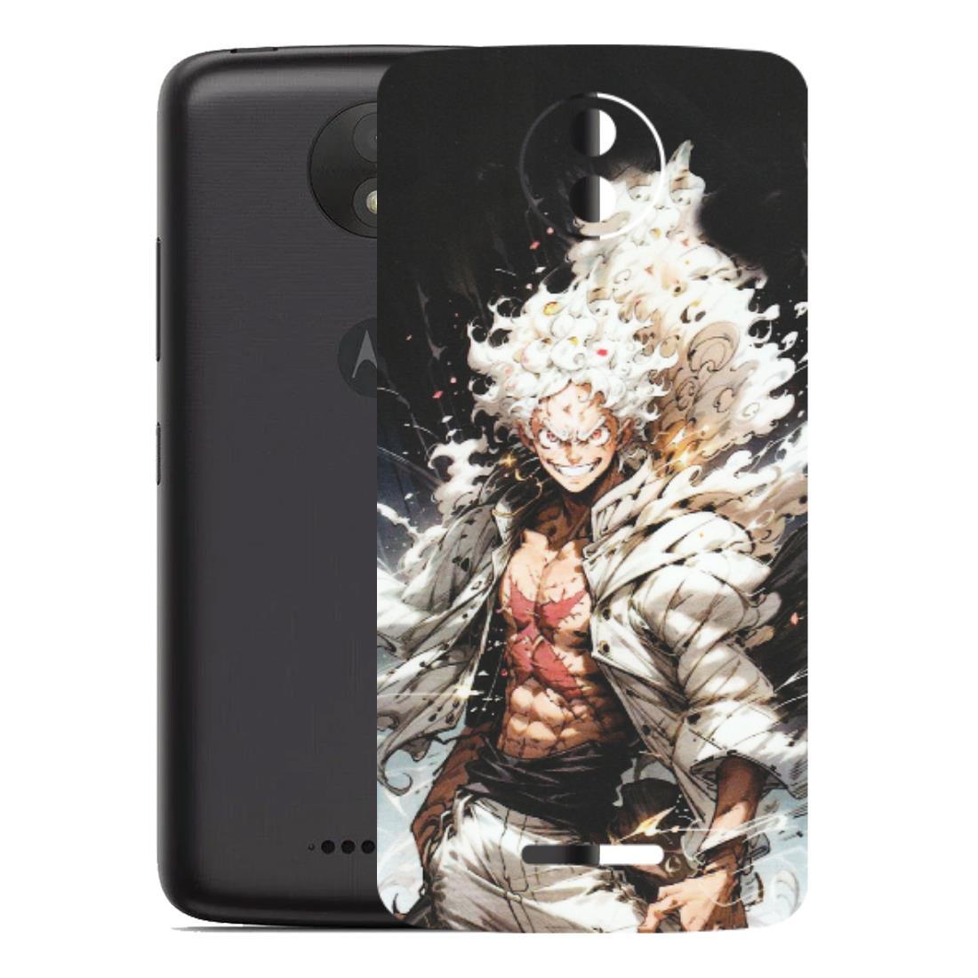 Motorola Phone Skins (All Models) - Anime Angry Classy Character - Matte Finish (M-34) Motorola Moto C Plus