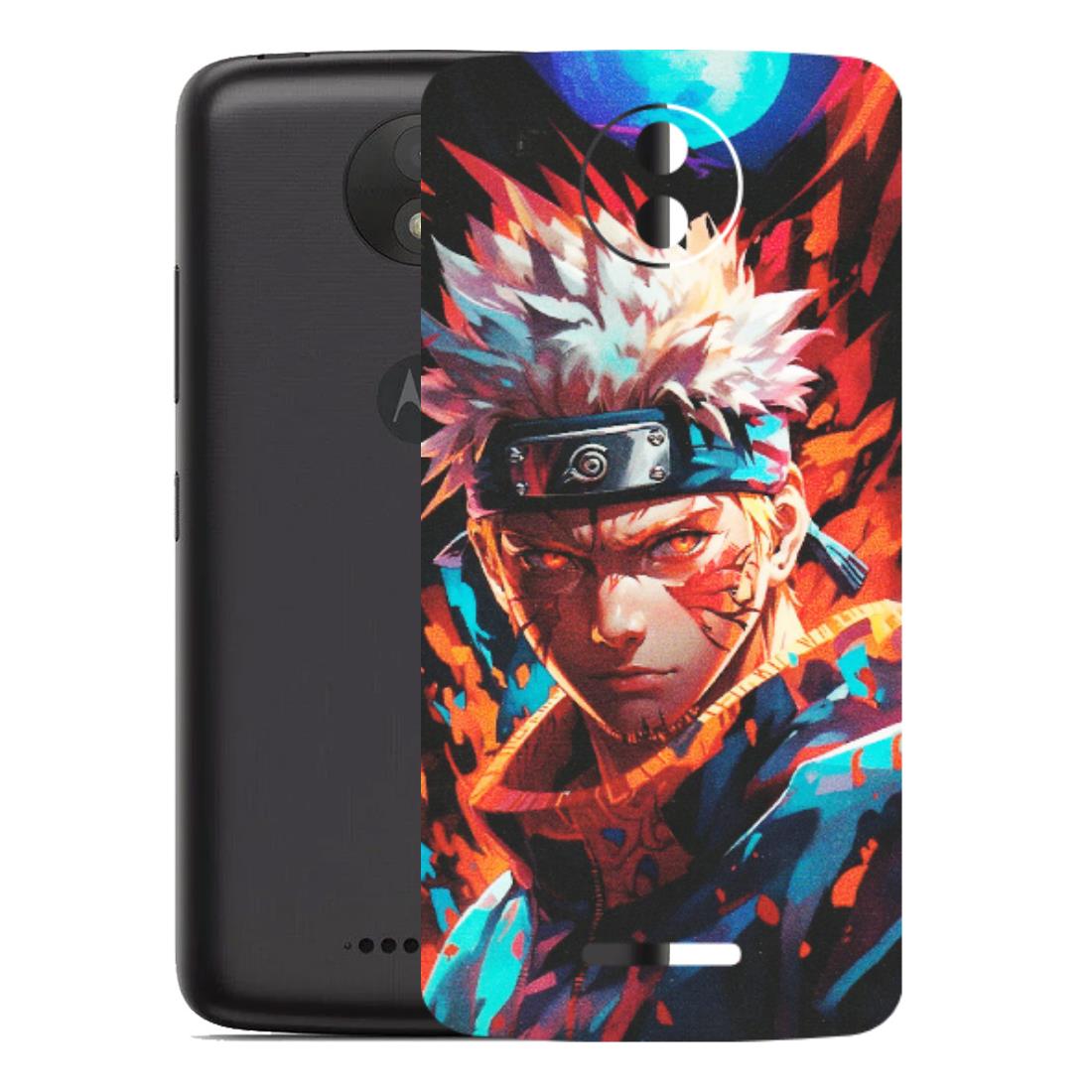 Motorola Phone Skins (All Models) - Anime Ferocious Character - Matte Finish (M-44) Motorola Moto C Plus