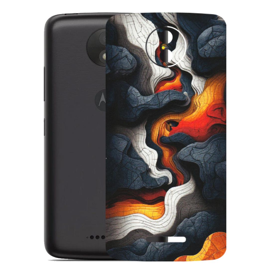 Motorola Phone Skins (All Models) - Abstract Volcanic Layers - Matte Finish (M-52) Motorola Moto C Plus