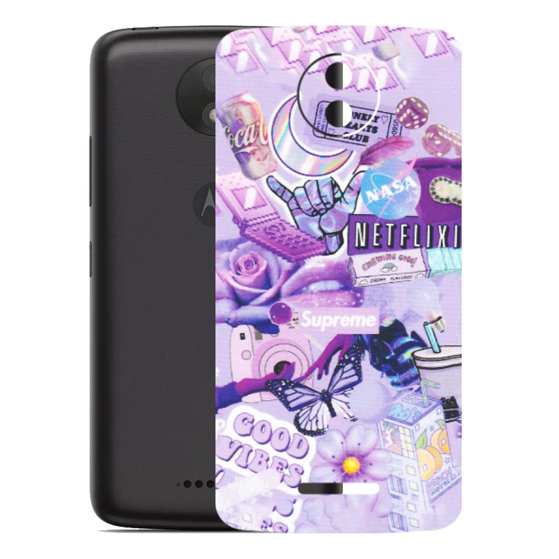 Motorola Phone Skins (All Models) - Supreme Purple Magic - Matte Finish (M-88) Motorola Moto C Plus